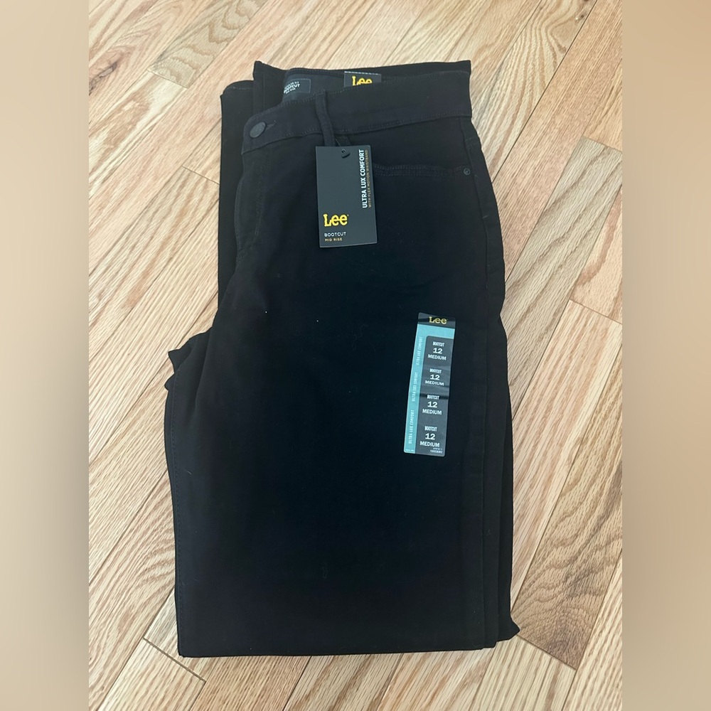 Lee bootcut black jeans